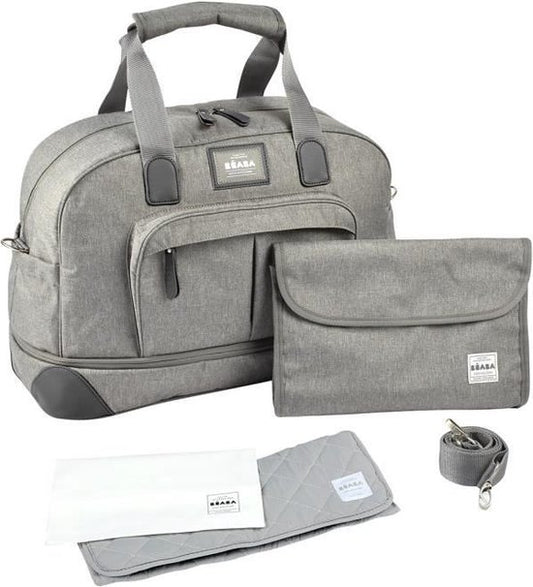 Béaba Amsterdam nursery bag/diaper bag - Heather Grey