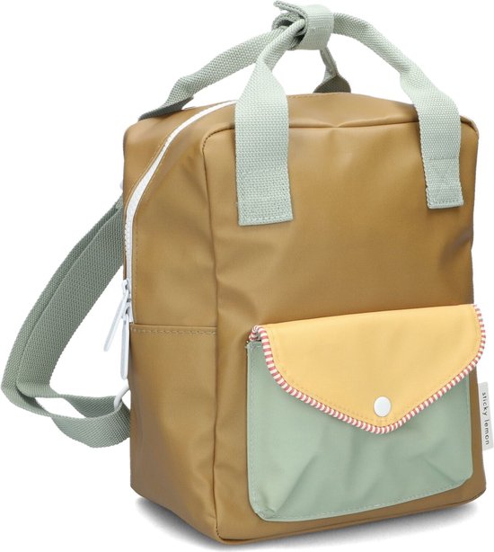 Sticky Lemon Backpack/Boekentas Small - Meadows | Envelope | Khaki Green