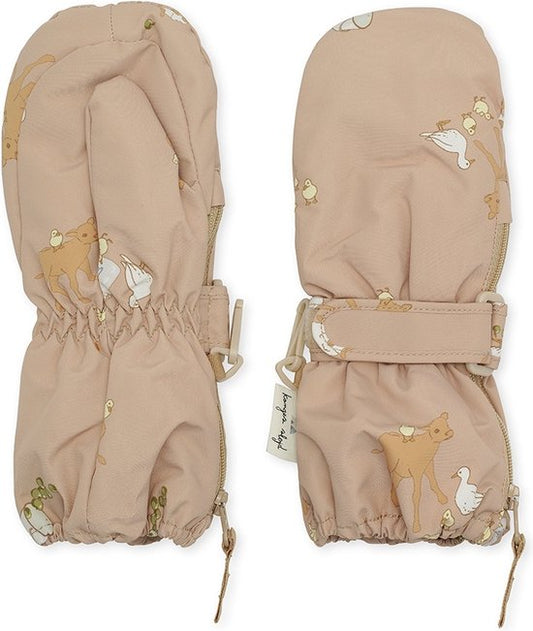 Konges Sløjd Snow Mittens - Snow Gloves - Farm blush