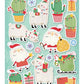 Kerst gift tag + stickers - Kerst cadeauverpakking - Set van 2 - 22 Tags + 14 Stickers - Cadeauversiering