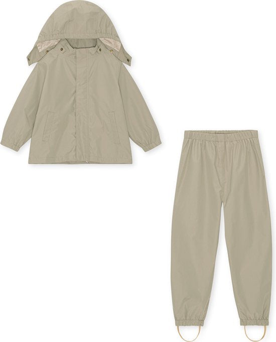 Konges Sløjd Rainsuit - Rainset - Raincoat and rain pants - Dried Sage