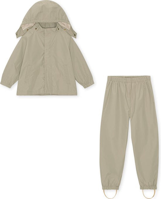 Konges Sløjd Rainsuit - Rainset - Raincoat and rain pants - Dried Sage