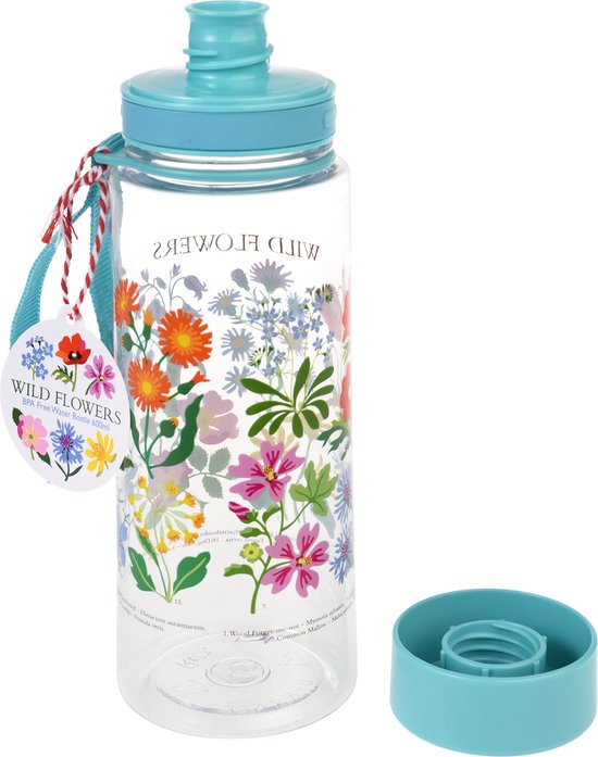 Rex school set with Drinking Bottle and Snack Boxes (3 pieces) - Wild flowers - 600 ml