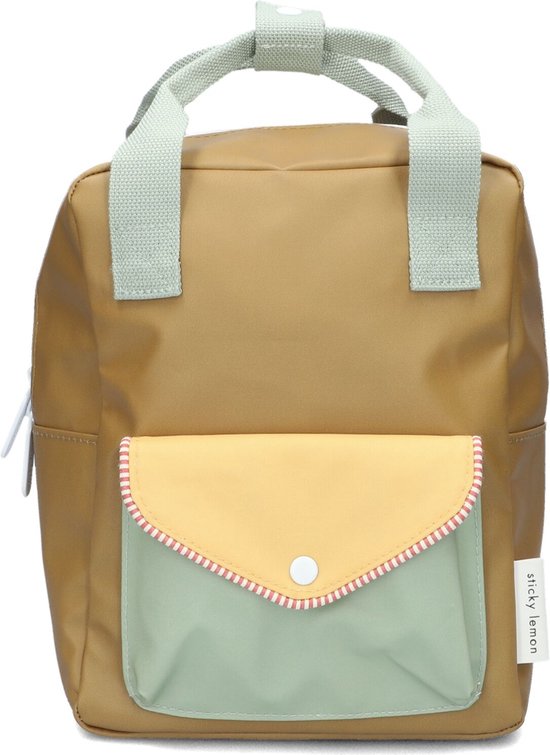 Sticky Lemon Backpack/Boekentas Small - Meadows | Envelope | Khaki Green