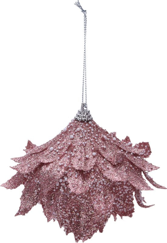 Kerst - Kerstballen - Set van 6 - Hangdecoratie - Glitter - 8cm