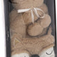 Superzachte fluffy vos warmwaterkruik en slaapmasker cadeau set bruin - 15 x 24 cm - Dieren bedkruik