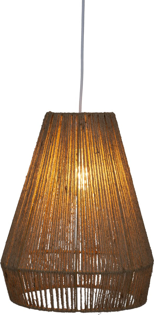 Atmosphera Hanglamp Palm Natuur - Lamp - Dia 34 cm - Jute  - Caramel bruin