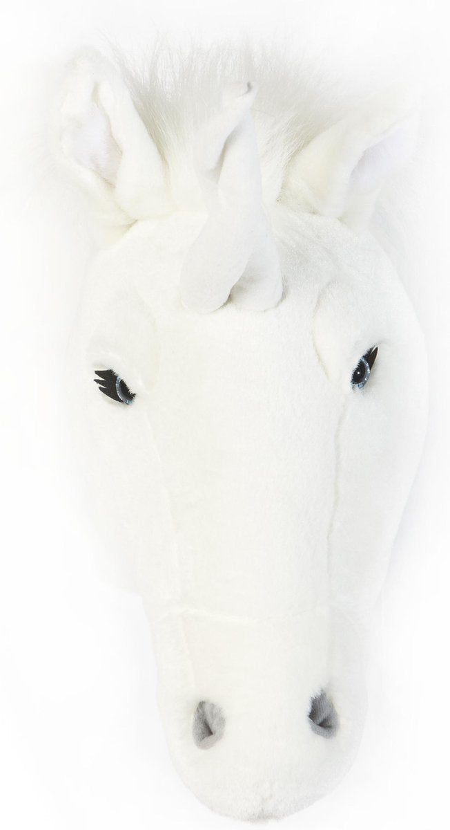 Wild &amp; Soft Claire animal head plush wall decoration - Unicorn