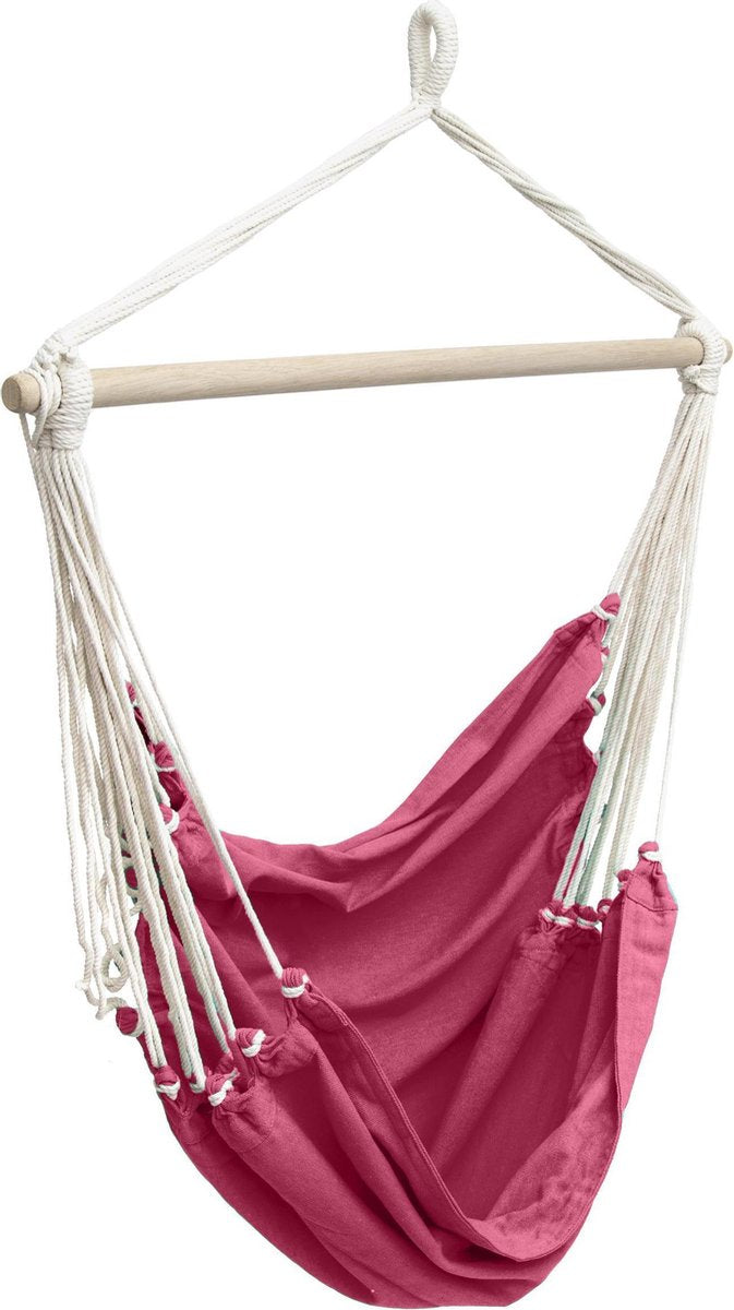 Hesperide Hangstoel Frambois - Ontspanningsstoel - 100 X H135 cm - Fucia roze