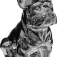 Atmosphera Bulldog beeld zilver - Decoratie - Sierbeeld - H22 cm