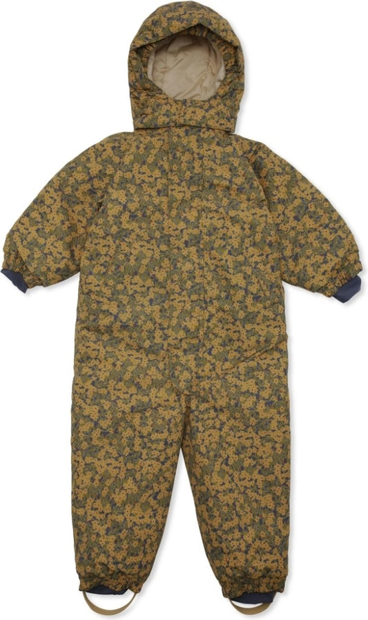 Konges Slojd Nohr Snowsuit Winter Leaves Mustard - Sneeuwpak - Skipak