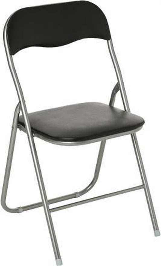 Atmosphera Folding chair black seat and back upholstered - chair - table chair - folding chair