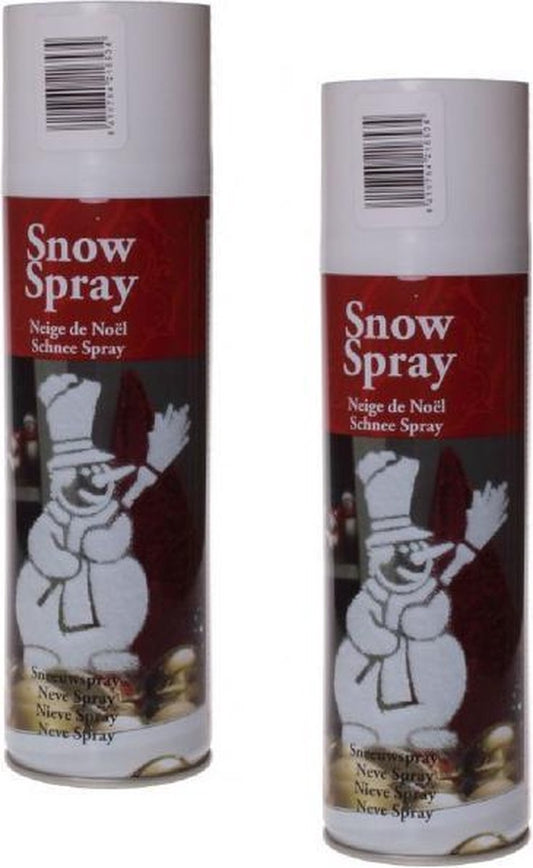 Home & Styling Kerstdecoratie 2 spuitbussen Sneeuwspray 300ml