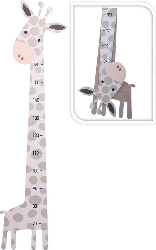 Home & Styling Kindermeetlat - groeimeter - 70-160cm - Giraffe