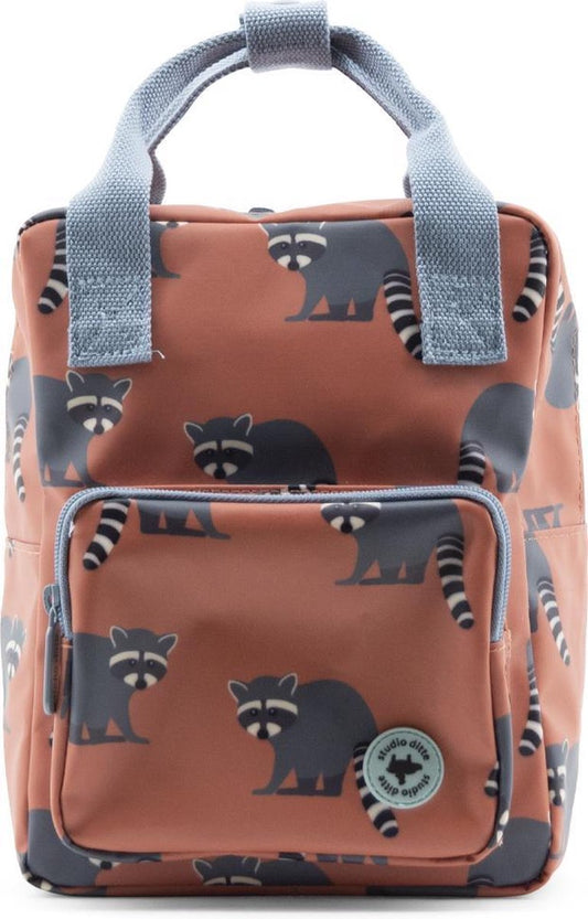 Studio Ditte Backpack Raccoon S - Red Brown