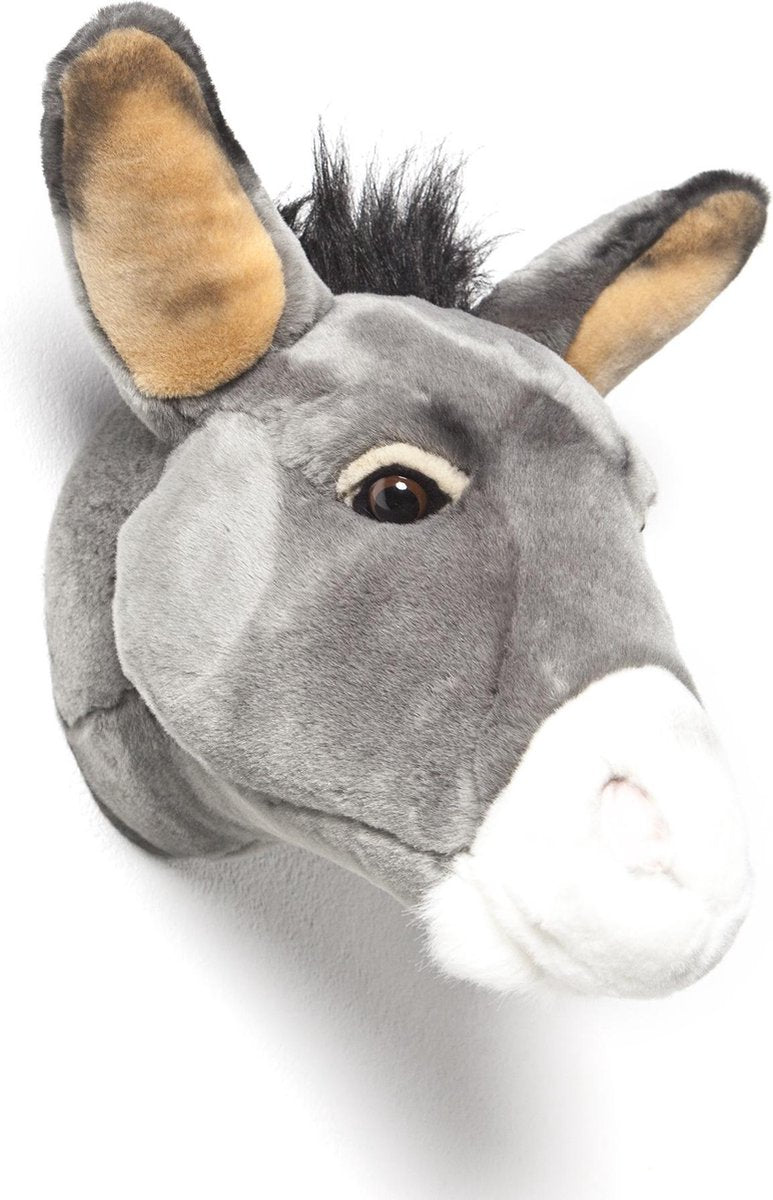 Wild &amp; Soft Francis animal head plush wall decoration - Donkey