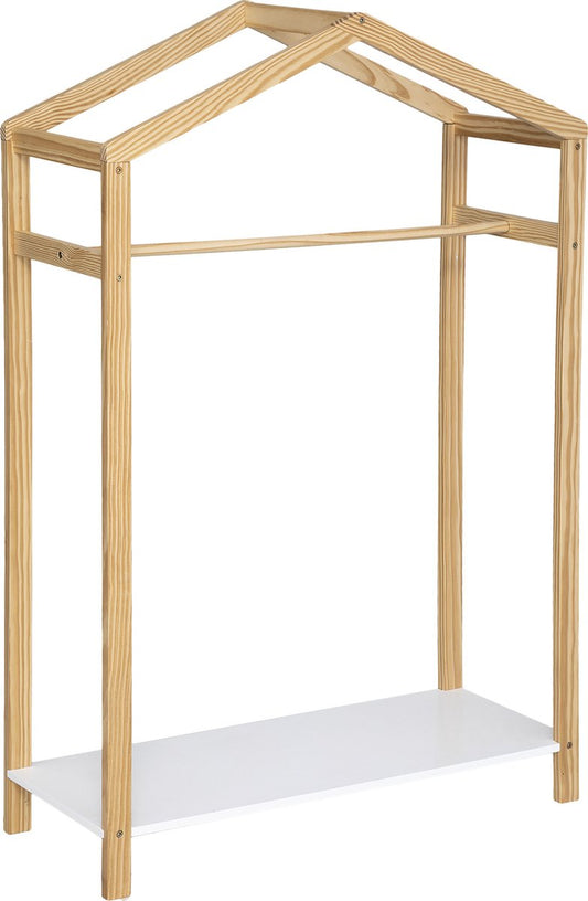 Kledingrek Kinderkamer Mini Garderobe huis - L80 cm x D30 x H119,5 cm