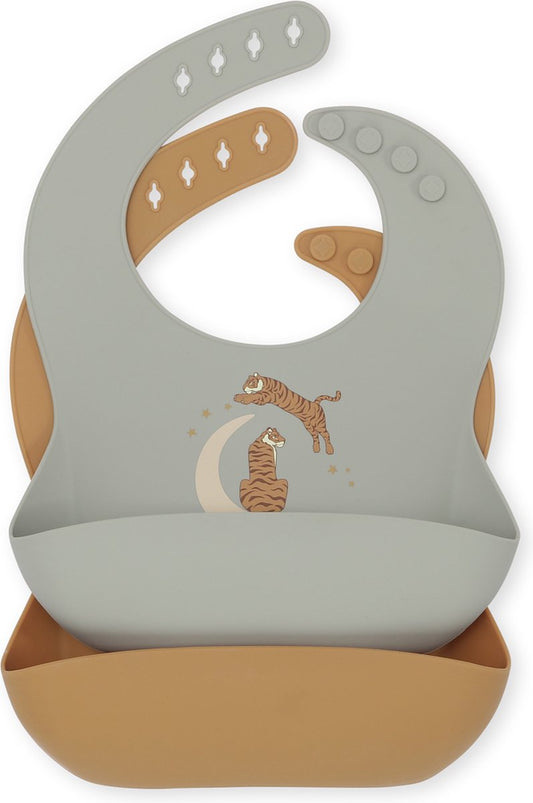 Konges Sløjd silicone bibs Roar - Slab