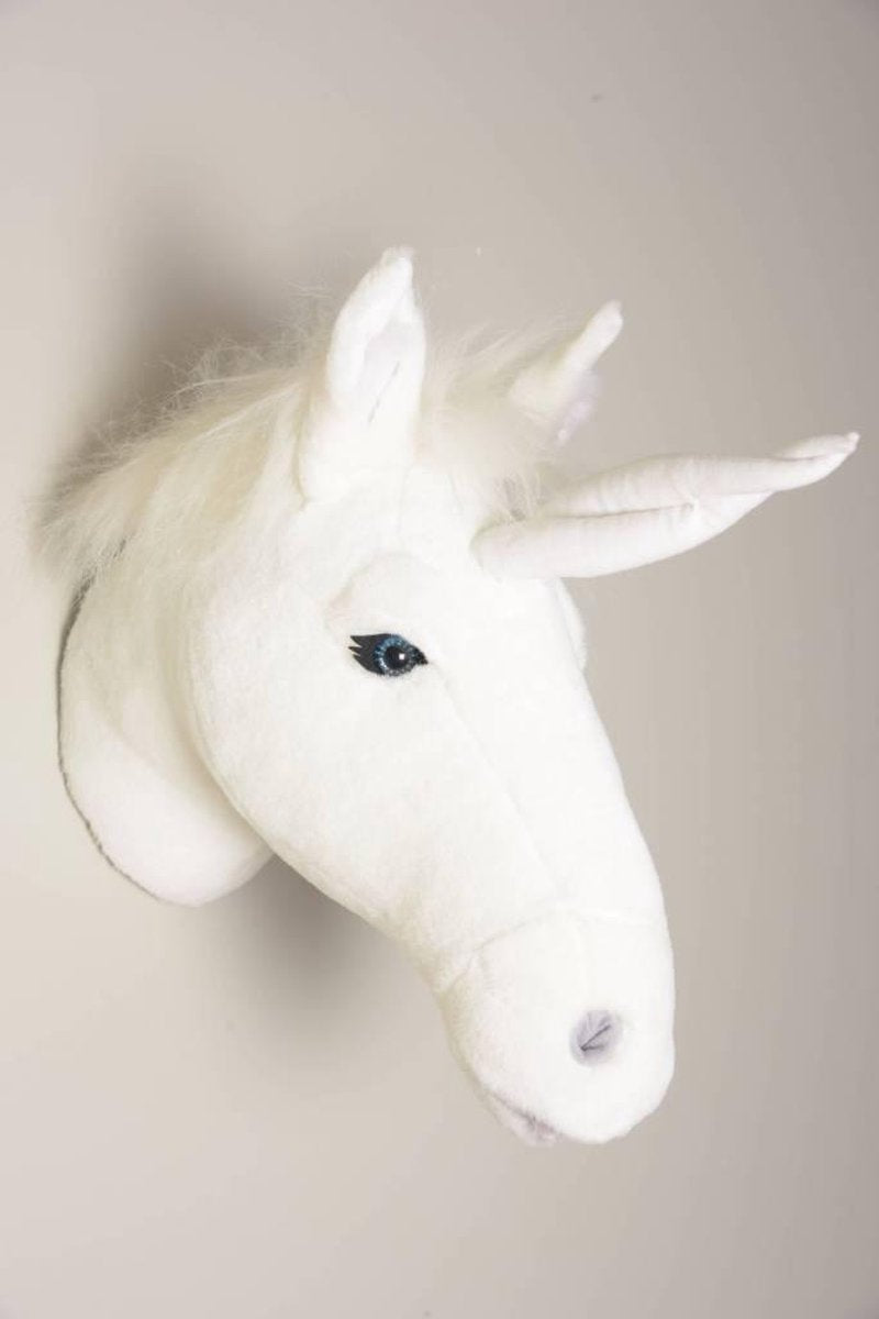 Wild &amp; Soft Claire animal head plush wall decoration - Unicorn