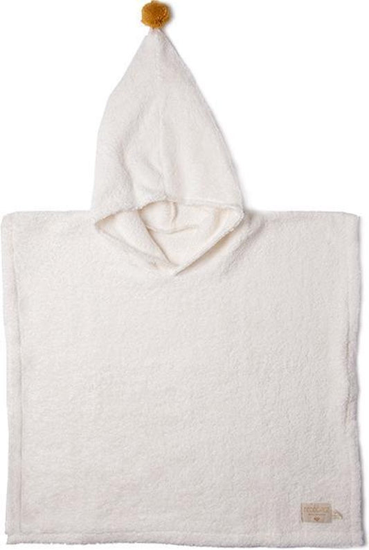 Nobodinoz So Cute bath poncho - White