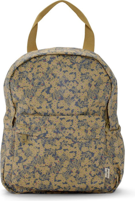 Konges Sløjd Backpack Rain Winter leaves mustard - Toddler backpack