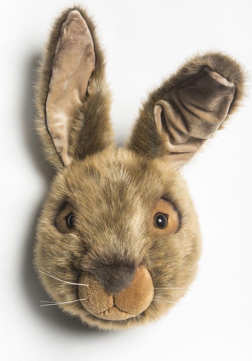 Wild &amp; Soft Lewis animal head plush wall decoration - Hare