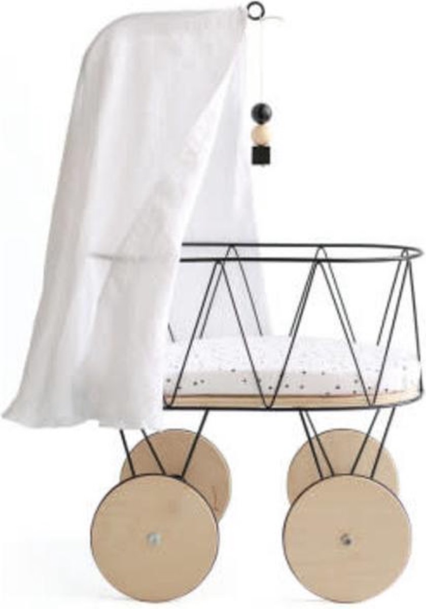 Ooh Noo Dolly Cot + Canopy - Calèche - Berceau