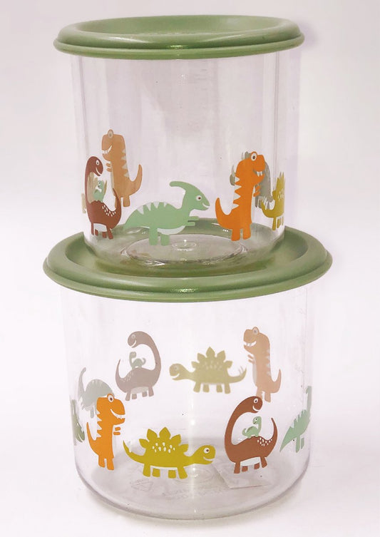 SugarBooger Lunch Snack Containers Large - Bébé dinosaure