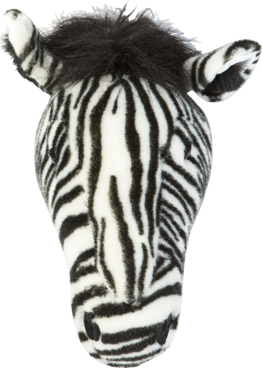 Wild &amp; Soft Daniel animal head plush wall decoration - Zebra