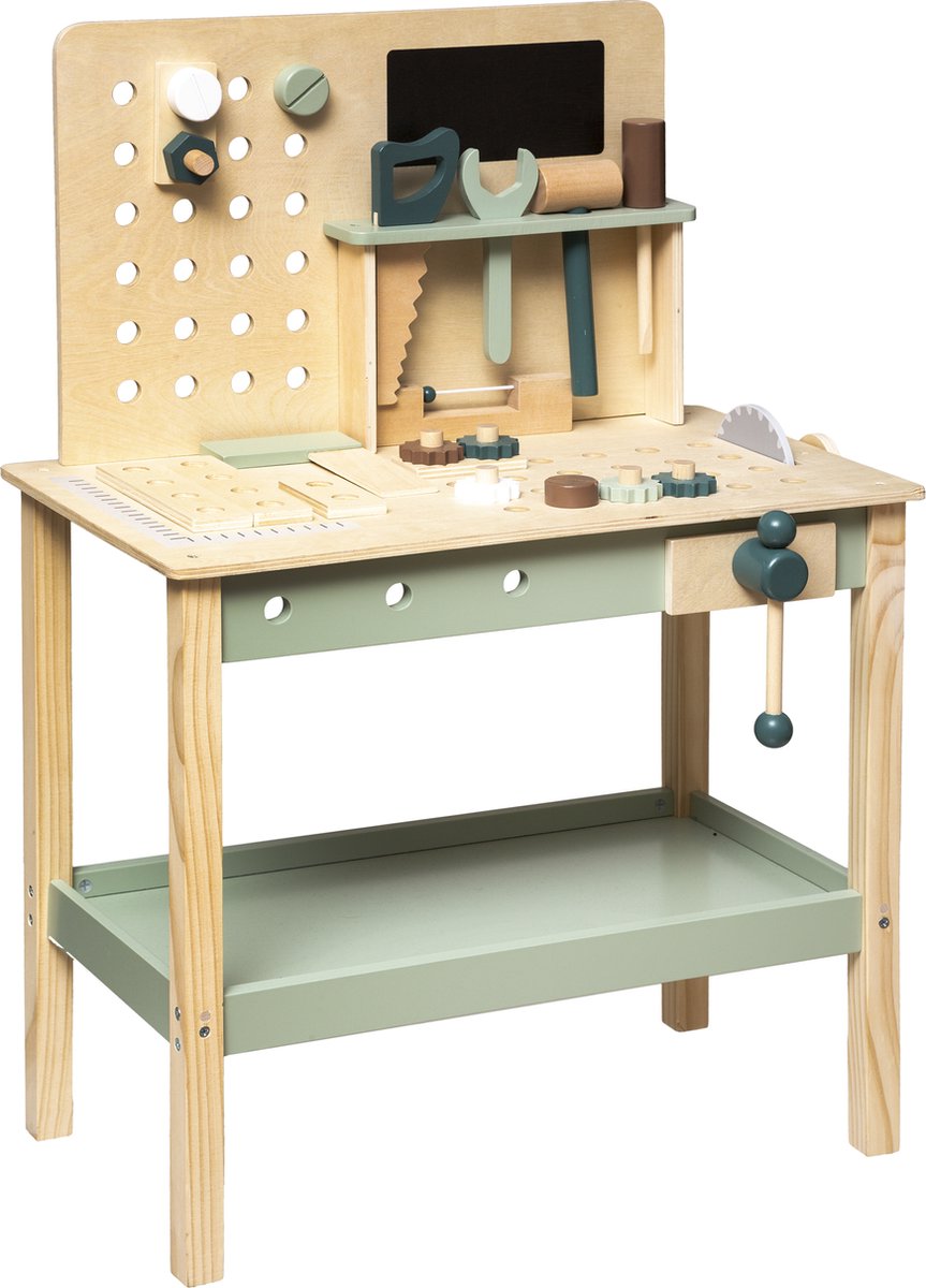 Atmosphera établi en bois jouet enfant - Avec accessoires - 3 ans