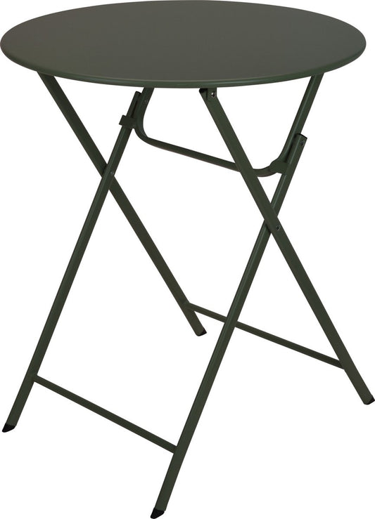 Bistro table - Garden table - Metal - Dark green - ˜60cm - H.70cm