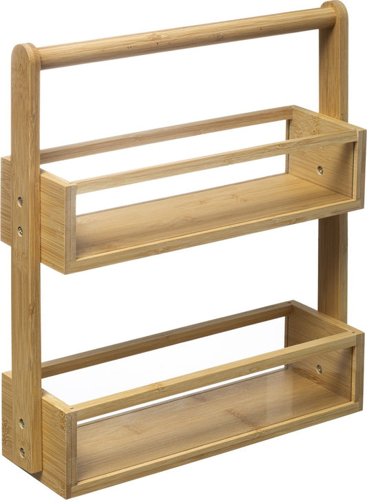 Atmosphera Kitchen Shelf - 2 Layers - Bamboo - With Handle