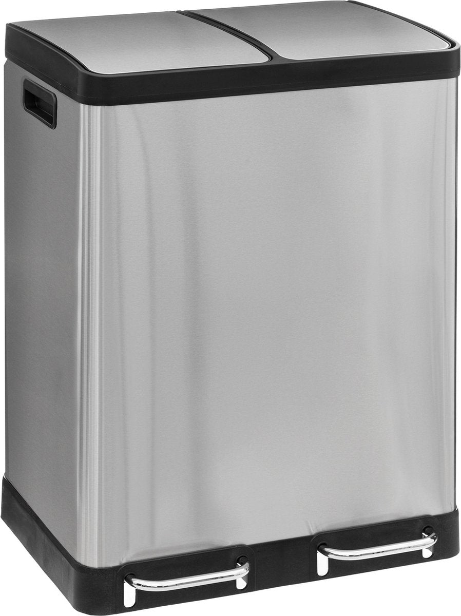 5Five Poubelle Ariane - Métal 30L+30L - Inox