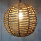 Atmosphera Hanging Lamp Design Metal Rattan Diameter 33 cm Sphere