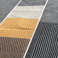 Exclusive Rug Viva recto verso - two-sided rug - free anti-slip included - gray gray - 160/230 cm - carpet - striped and herringbone