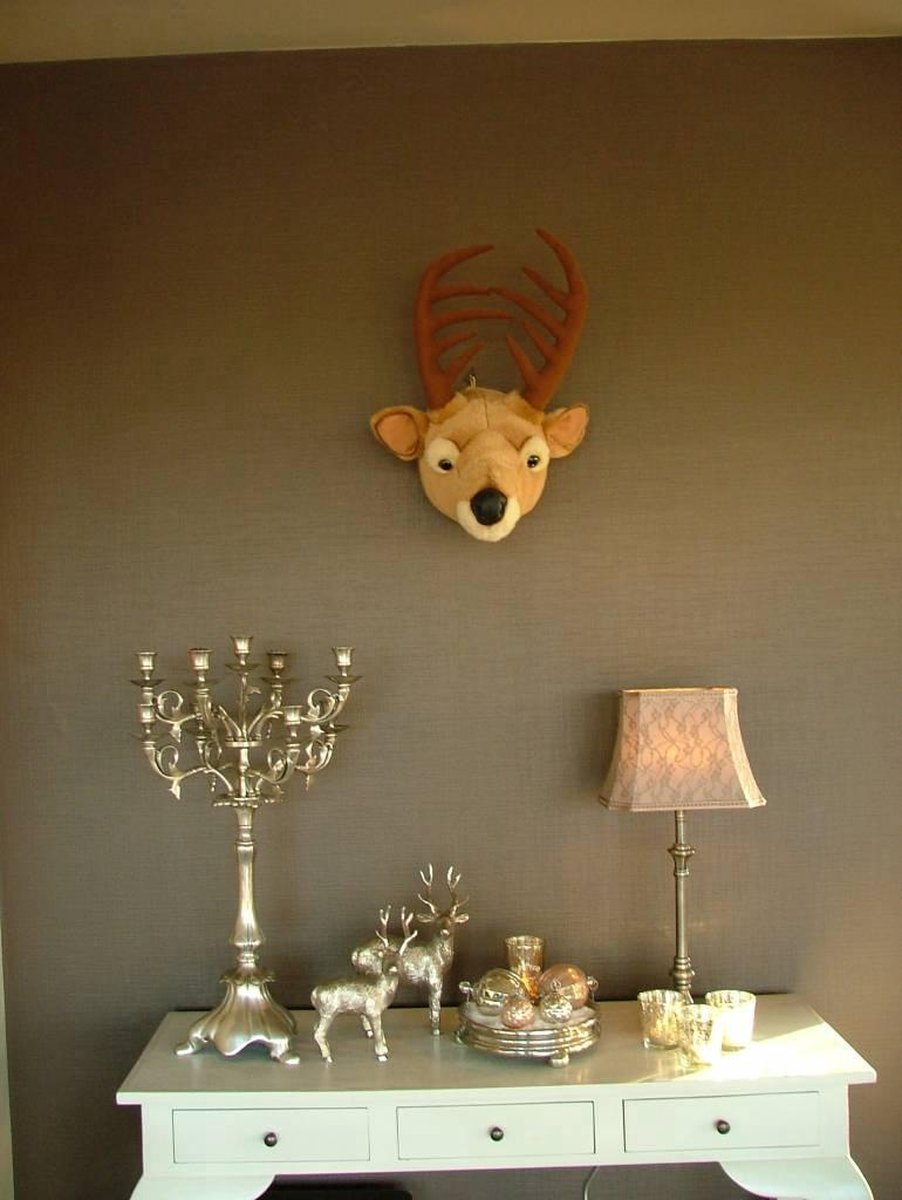 Décoration murale en peluche tête d'animal Wild &amp; Soft Billy - Cerf