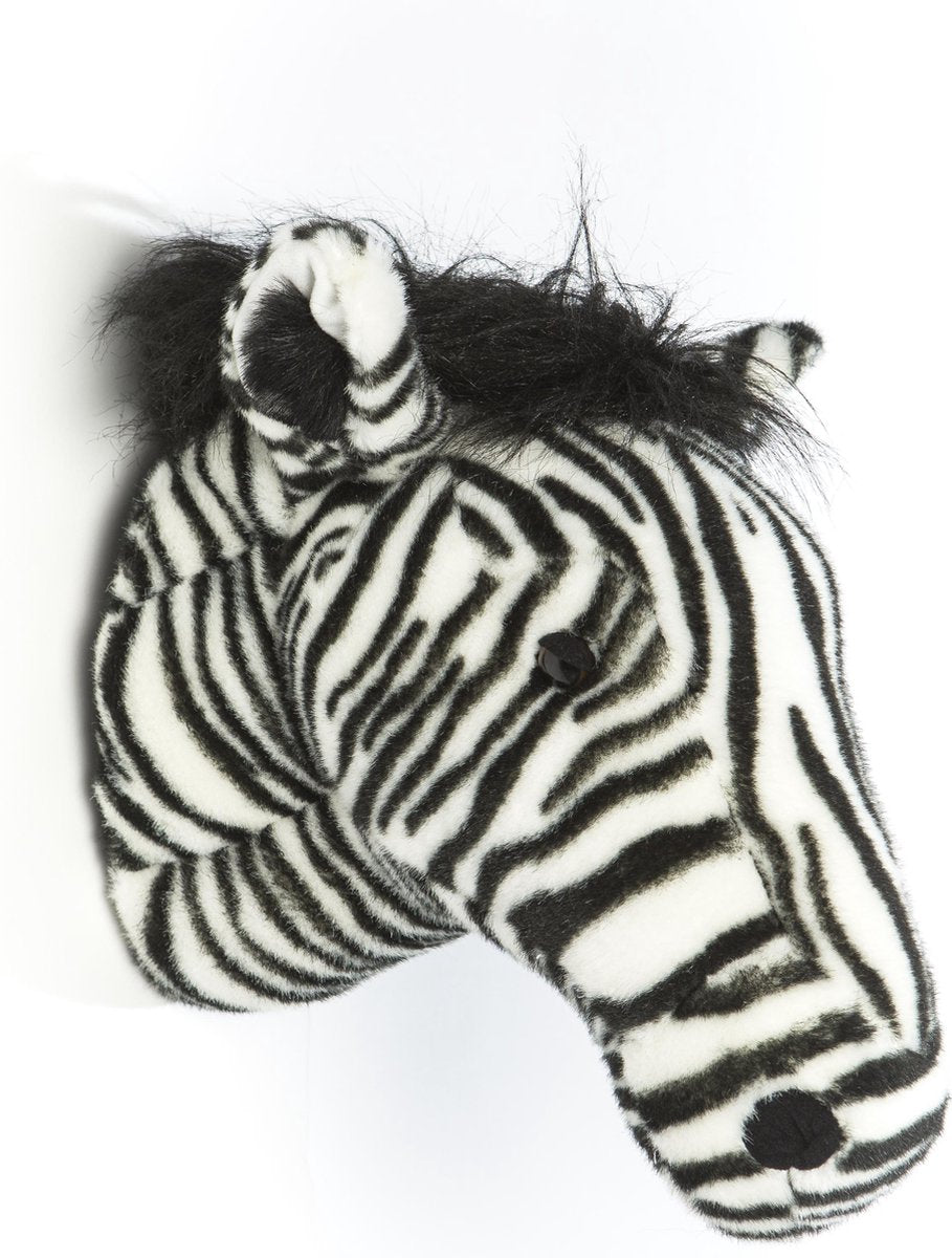 Wild &amp; Soft Daniel animal head plush wall decoration - Zebra