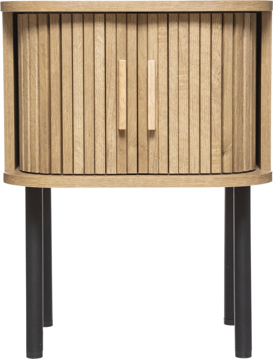 Atmosphera Colva Bedside table - With extra storage space - Cupboard - Sliding doors