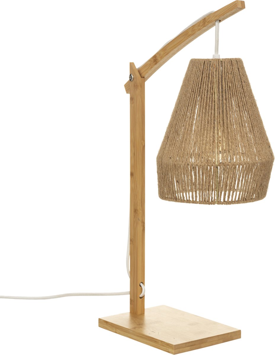 Atmopshera Tafellamp Palm natuur - H55 cm - Bamboe - Lamp