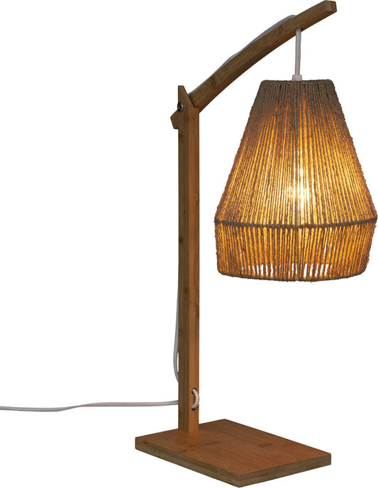 Atmopshera Tafellamp Palm natuur - H55 cm - Bamboe - Lamp