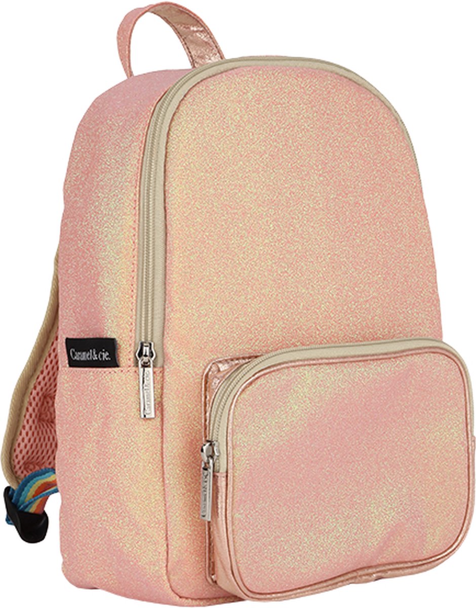 Caramel &amp; Cie Glitter backpack for toddlers corail paillette