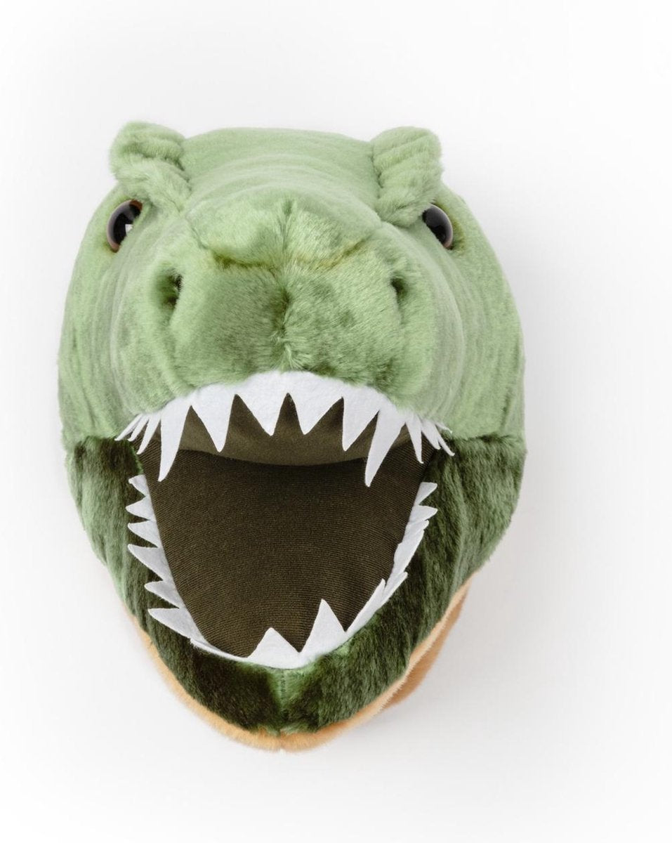 Wild &amp; Soft Hendrik animal head plush wall decoration - T-Rex