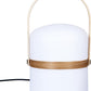Atmosphera Kiara Lamp USB voor binnen en buiten - Oplaadbaar - Met handvat - H26.5 - Wit