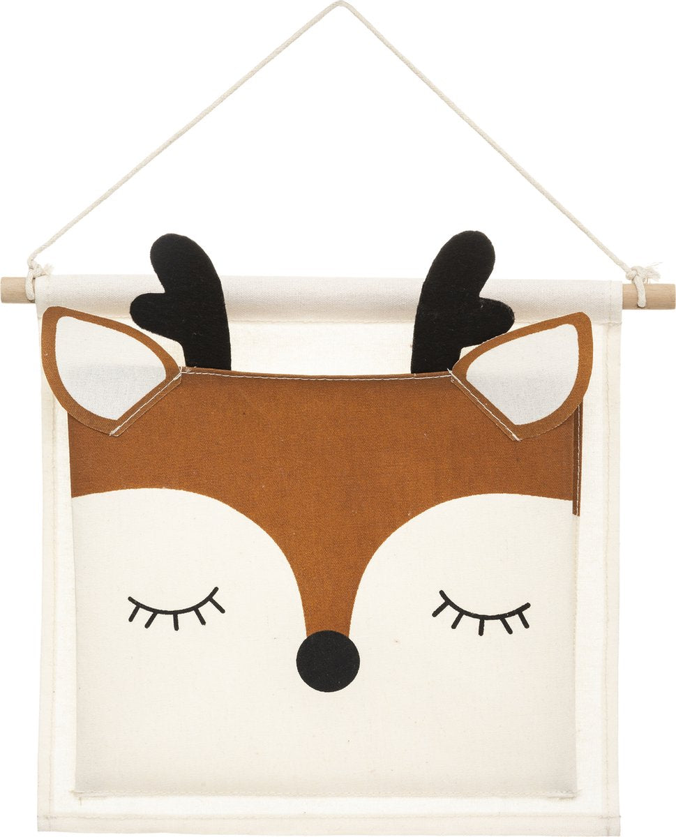 Atmosphera Kids Wall decoration wall bag deer - Decoration for the children's room - Wall hanger - Cotton