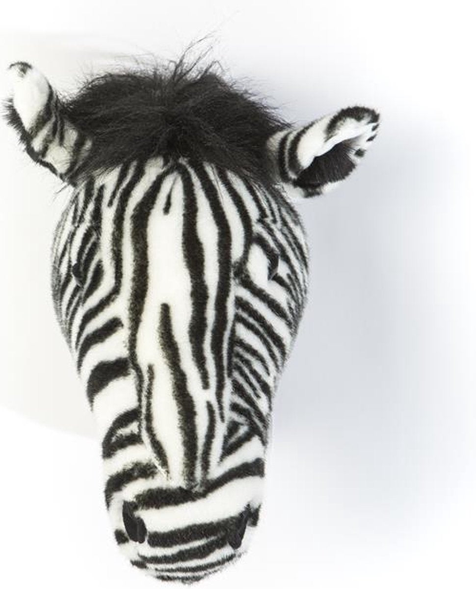 Wild &amp; Soft Daniel animal head plush wall decoration - Zebra