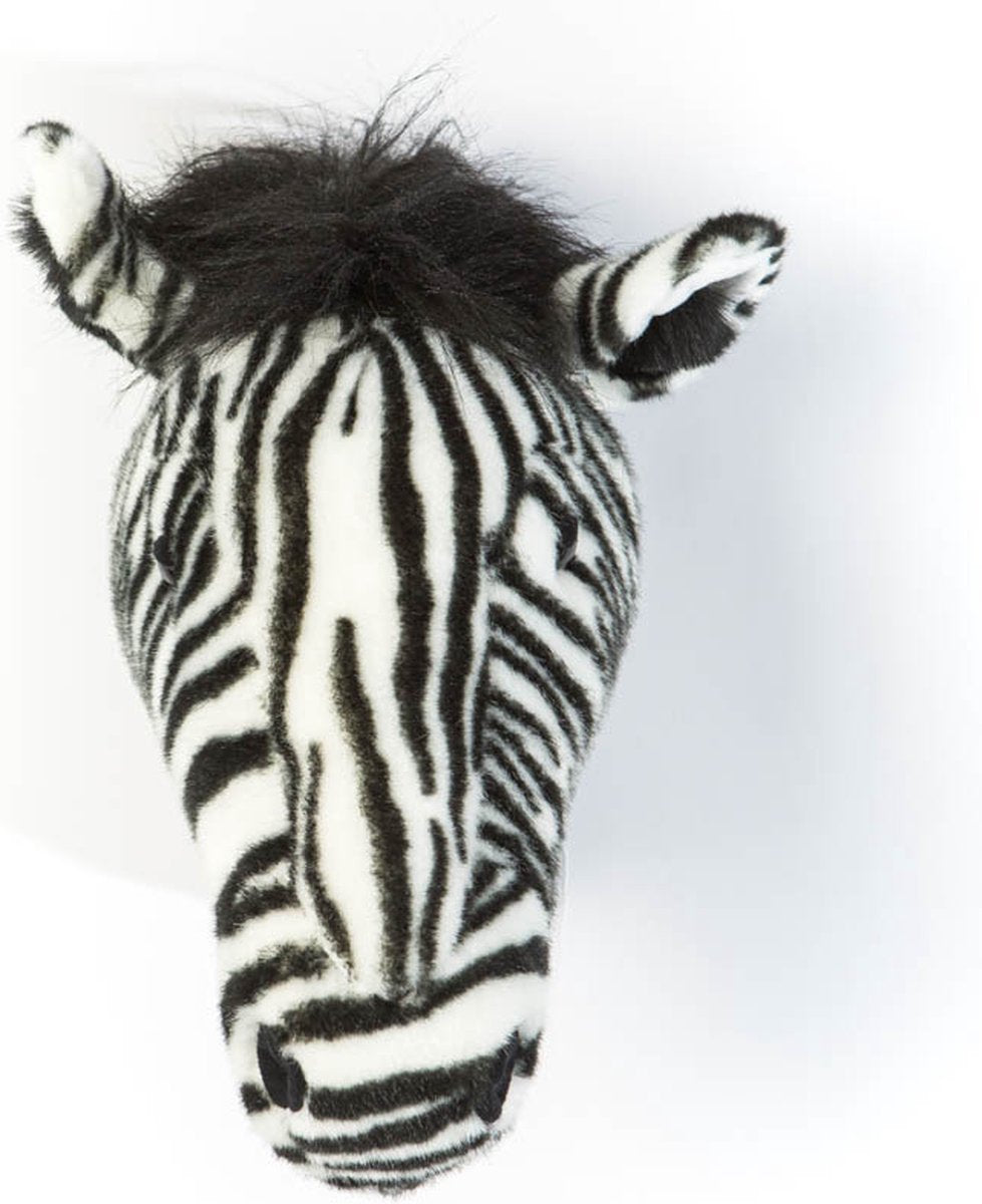 Wild &amp; Soft Daniel animal head plush wall decoration - Zebra