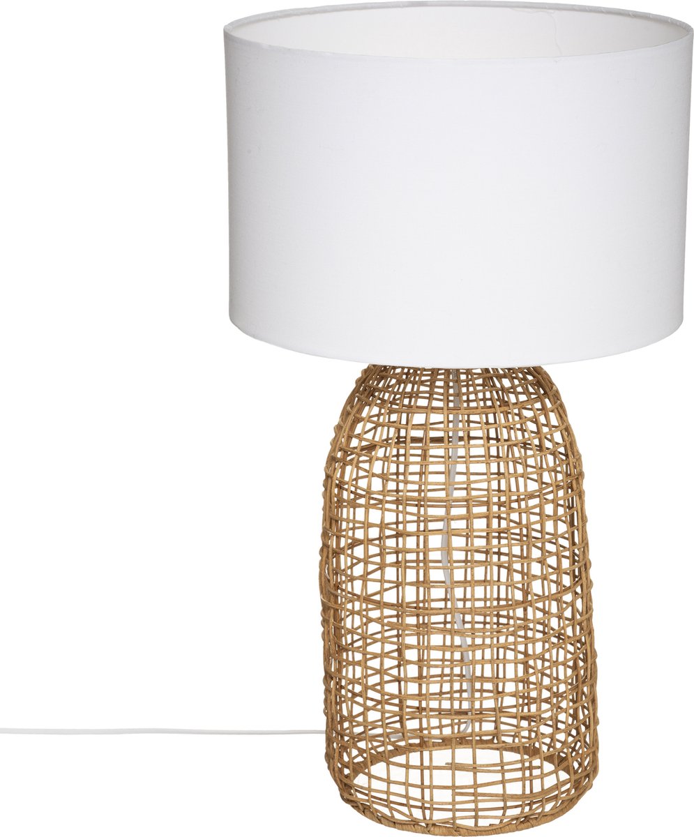 Atmosphera Lampe de Table Karla D32x55cm - Beige - E27