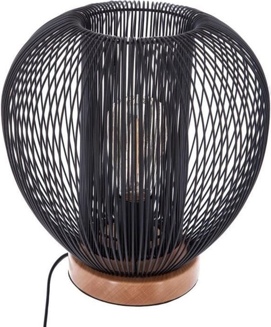 Wired lamp - E27 - 40 W - H. 27.5 cm - Black