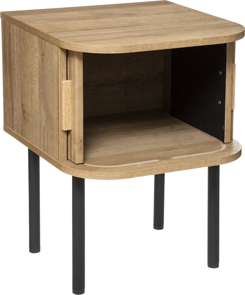 Atmosphera Colva Bedside table - With extra storage space - Cupboard - Sliding doors