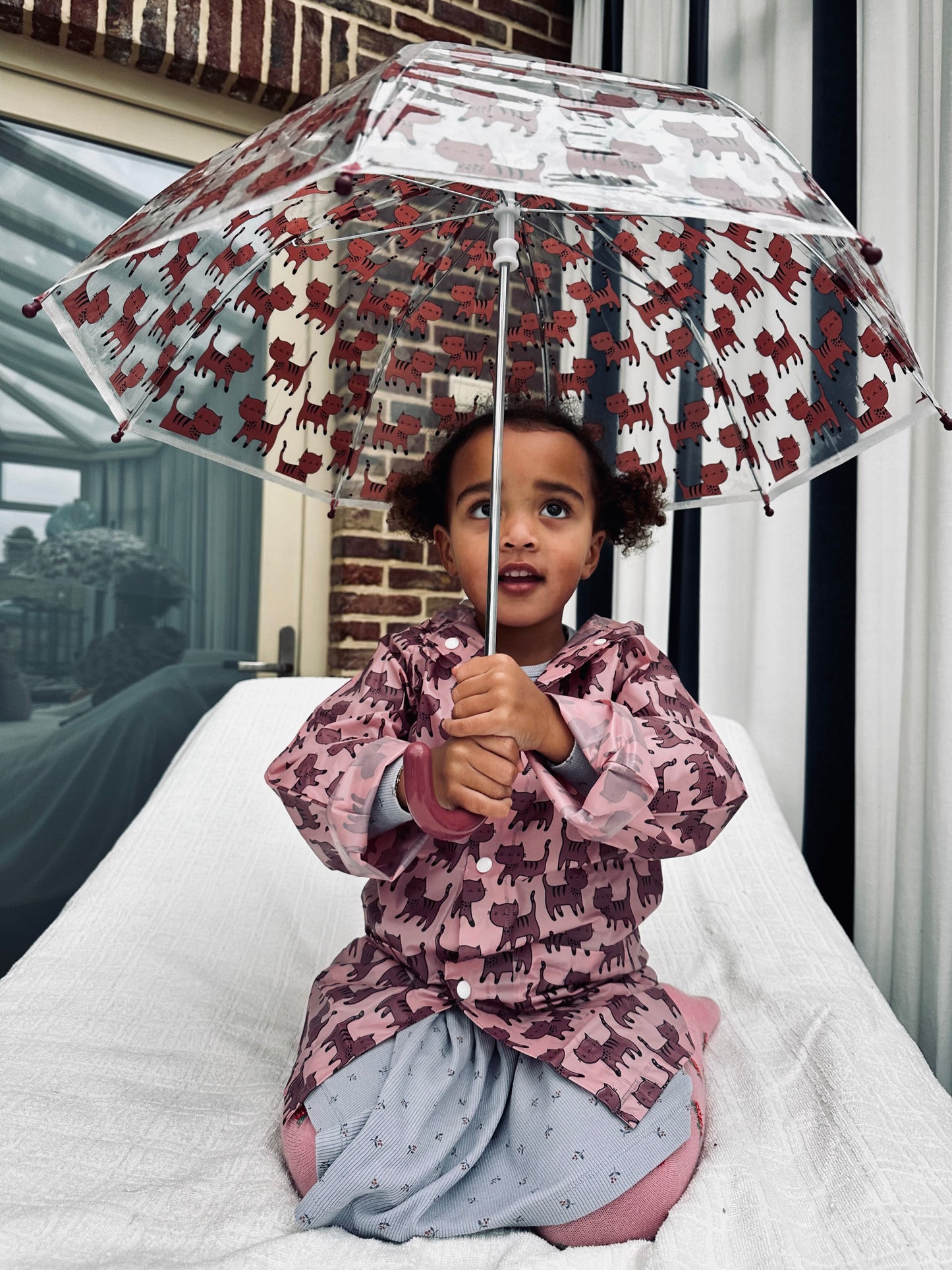 Ensemble enfant imperméable + parapluie - Avec capuche - Léger